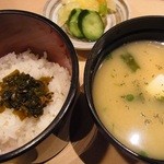 割烹　笑楽 - 御飯set_2013年11月