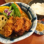 スープカレー奥芝商店 - ボトムザンギカリー(1680円)