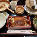 Nihon Ryouriyoshi Kawa - 麦とろ＋味噌カツ