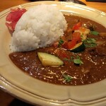 欧風カレーイナバ - 欧風カレーイナバ特製焦がし玉葱の欧風ビーフカレー（ライス大盛）