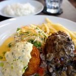 水呑カフェボヌー - クリームコロッケ＆ハンバーグ