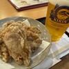 卑弥呼ロマンの湯 売店 - 特製唐揚と生ビール