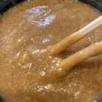 信州そば三城 - とろみのある温かい汁です、意外