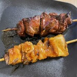 カスミ - タレ　レバー、ひな肉串