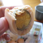 岡本屋 売店 - 岡本屋売店の「地獄蒸し”塩”たまご」　塩味が最初からついている不思議な卵です^^