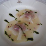 帆立貝の冷製ラヴィオリ
