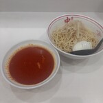 Moukotammennakamoto - 冷やし味噌の麺大盛&ゆで玉子1,070円(2024年1月2日)