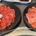 東京焼肉 平城苑 - 和牛ロース、和牛カルビ