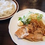 喫茶あくび - 料理写真:生姜焼ランチ (スープ・ドリンク付) 1738円