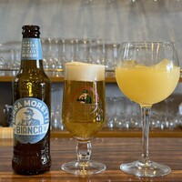 Oggi 8°mizuno - BIANCA(イタリアビール)770円/国産ラフランスジュース770円