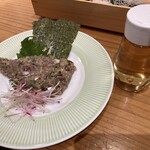 さんが郷土料理 こっから - あじのなめろう（637円＋税）