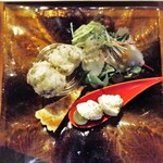 イルクオーレ ピアットスズキ - シェフお任せ前菜盛合４種