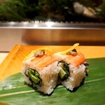 Umegaoka Sushi No Midori - ・ズワイ蟹ロールかにみそのせ