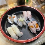 廻転寿司 海鮮 - 地魚セット1,210円(内容は日替わりです)