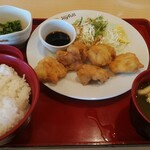 ジョイフル - 料理写真:とり天定食(ごはん大盛)