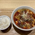 八幡麻婆 雅 - 痺れ麻婆麺 辛さ・痺れ増し(1,280＋150円)