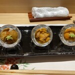 鮨 博多まつもと - ウニ食べ比べ(コース外)