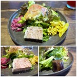 ノムカ+cafe - ＊パテはレバーのお味を感じ好み、他の品も美味しくお野菜もたっぷり。