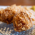とんかつ 串揚げ 優膳 - 2024.1 大粒カキフライ（1ヶ 420円）