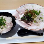 ラーメン 淡福 - 料理写真:チャーシュー麺とチャーマヨ丼セット