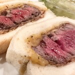Yamamoto - お正月　和牛カツサンド　お肉の味とボリュームが贅沢