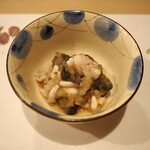 うを徳 - 能登 海鼠 + 羅臼 白子 + 京都 聖護院大根 ポン酢和え