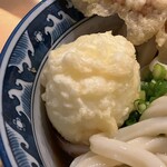 梅田 釜たけうどん - 玉子天