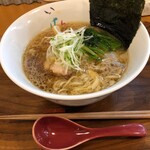 ラーメン イッケン - 1月の限定麺、背脂と生姜のしょうゆらーめん。1000円税込