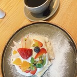 Double tall cafe nagoya - ショートケーキ+ブレンドコーヒー 1450円