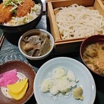 Bishokukashu Echigoya - たれかつミニ丼　うどんセット1180円