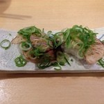 浜富寿し - 炙りはまちネギ塩にぎり