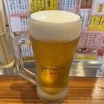 赤垣屋 - 一番搾り生中360円