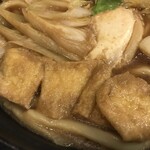 うどん　八州 - 具の油揚げ