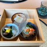 Tempura Azabu Yokota - 新春らしい前菜
