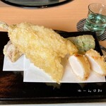 天冨良 麻布よこ田 - ふわふわのキス　マッシュルーム　万願寺とうがらし　ホタテ