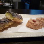 天ぷら　酒菜　醍醐 - ナスとレンコン