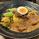 SPICY CURRY 魯珈 - 魯珈プレート　チキン