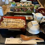 Unagika Shibafukuya - 半々大福うなぎ膳（長焼き×スタミナまぶし+¥160）