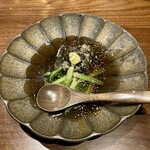 魚と野菜 食楽こつま - 付き出しの胡麻豆腐