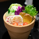 麻布十番しも井 - 季節の野菜盛り合わせ