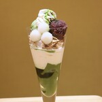 ナナズグリーンティー - 料理写真:「抹茶白玉パフェ」1000円