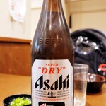 Tako Iso - 瓶ビール アサヒスーパードライ（600円）