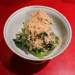 只今 - ■ほうれん草のおひたし