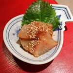 只今 - ■かんぱちのごま和え