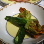 レストラン・マッカリーナ - ﾏｯｶﾘｰﾅ朝食のテーブル　ｽﾞｯｷｰﾆ