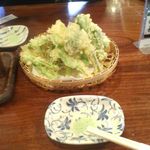 松郷庵　甚五郎 - 春の天ぷら(800円)