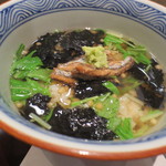 新宿割烹 中嶋 - お茶漬けにはかたくちイワシを一度酢で炊いて煮付けたものも。酸味も良い感じでした。