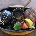 Kyou To Re Toro Youshoku Rokavo - 黒デミグラスソースハンバーグ＆黒毛和牛ステーキ