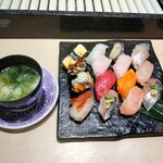 Kaiten sushi no ichi oshikoshiten - 朝得にぎり御膳