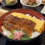 うな豊 - 鰻玉丼(お吸い物とお漬物付き)